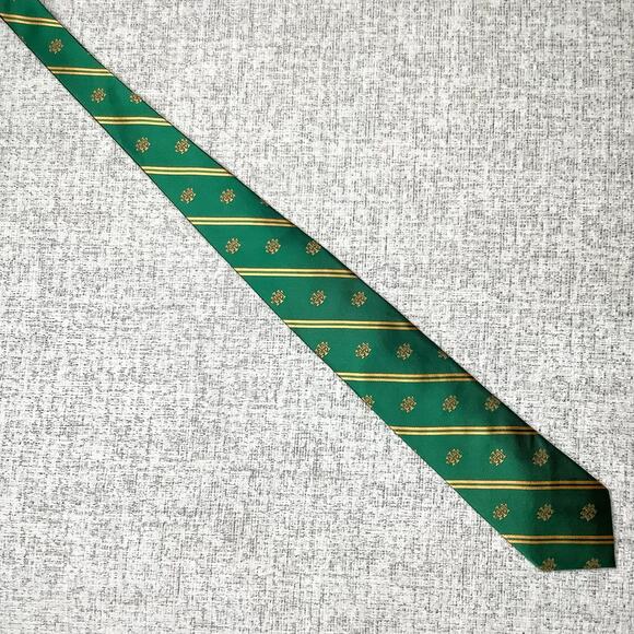 Reformation Bible College Green Gold Silk Neck Tie - Picture 2 of 6